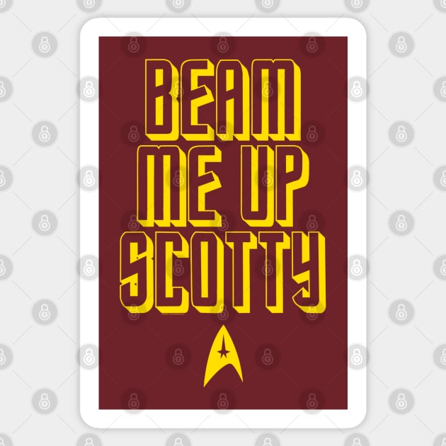 STAR TREK - Beam me up Sticker by ROBZILLA